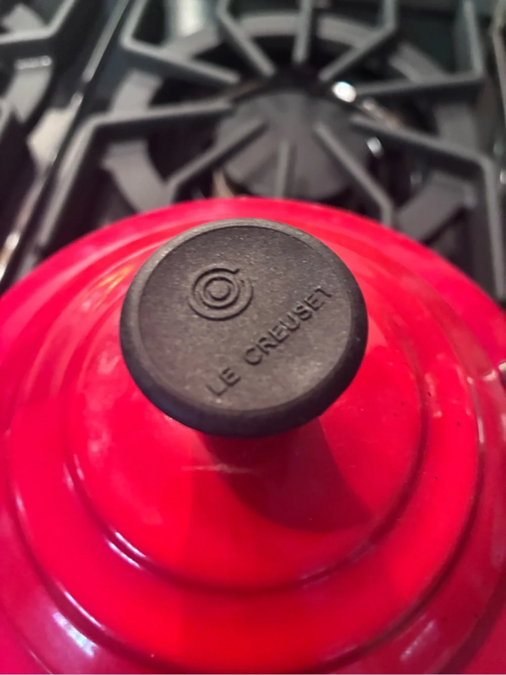Le Creuset Red Enamel Whistling Stovetop Kettle